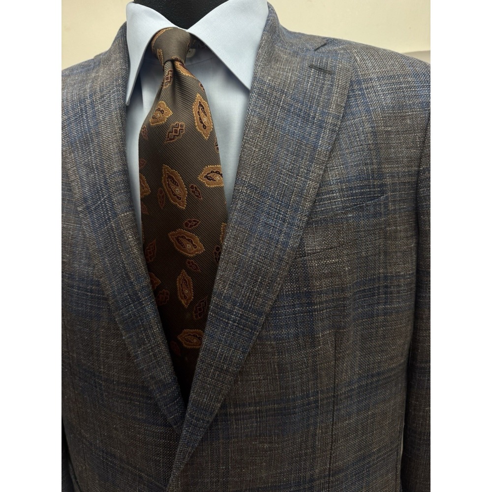 NWT Peter Millar Crown Crafted Dawson Plaid Blazer Jacket Sport Coat 42 R $1295 - Picture 3 of 16
